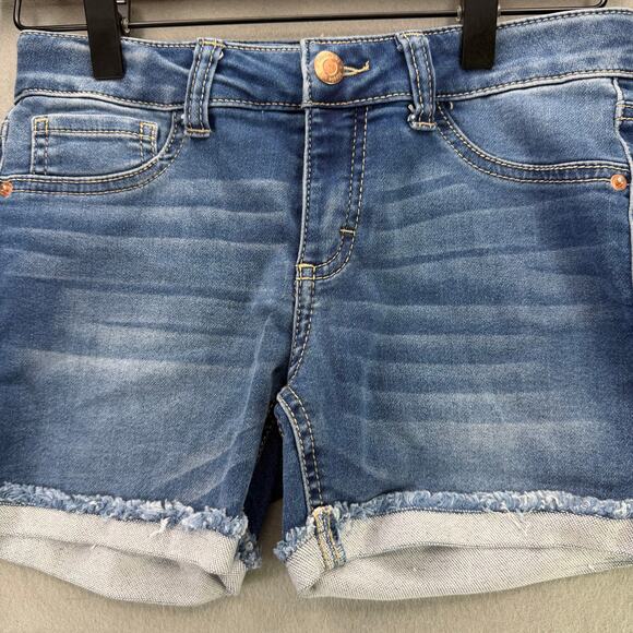 Hippie Girl Regular Rise Midi Denim Shorts Size 10 - Picture 4 of 10